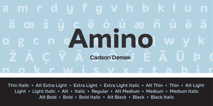 Шрифт Amino