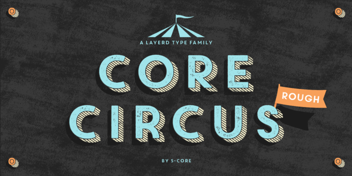 Шрифт Core Circus 2D