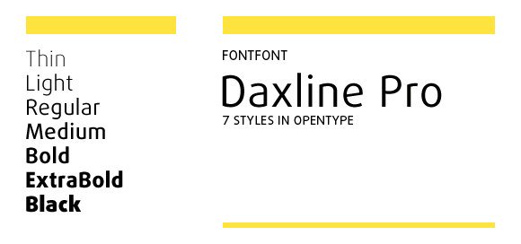 Шрифт Daxline Pro