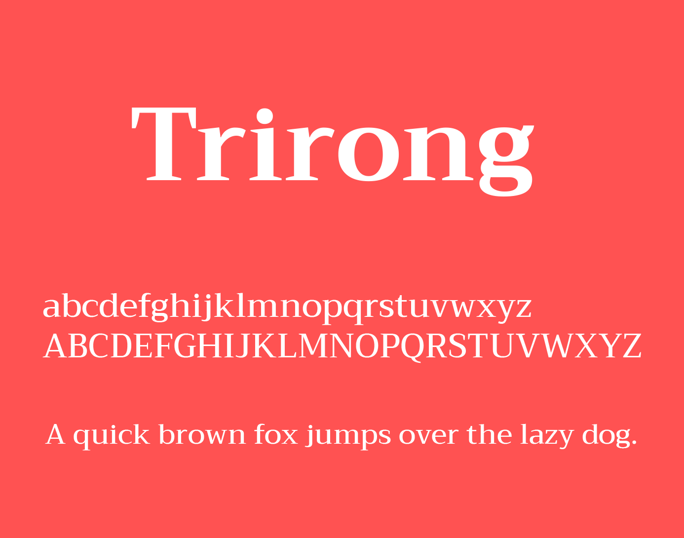 Шрифт Trirong