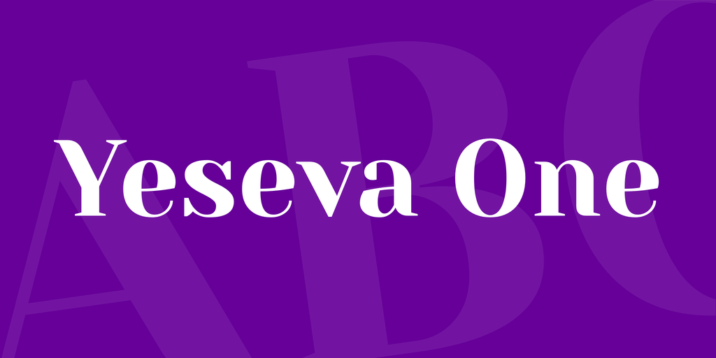 Шрифт Yeseva One