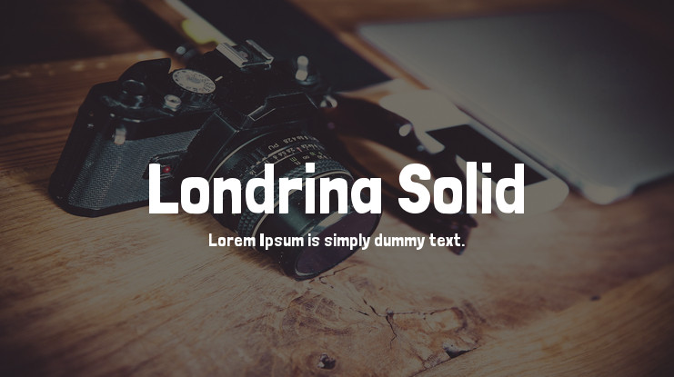 Шрифт Londrina Solid