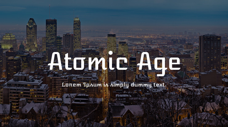 Шрифт Atomic Age