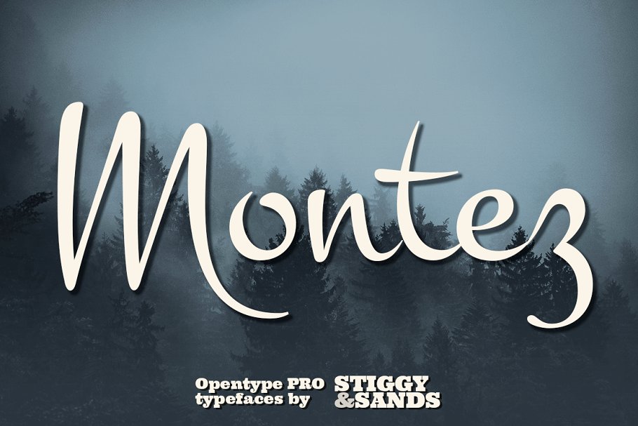 Шрифт Montez