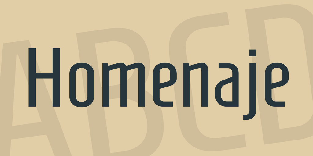 Шрифт Homenaje