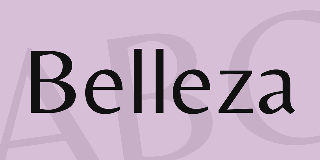 Шрифт Belleza
