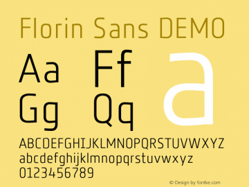 Шрифт Florin Sans