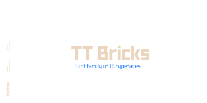 Шрифт TT Bricks