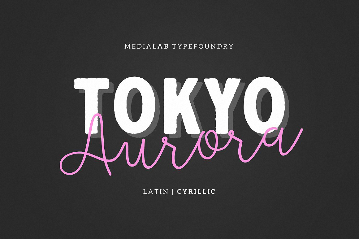 Шрифт ML Tokyo Aurora