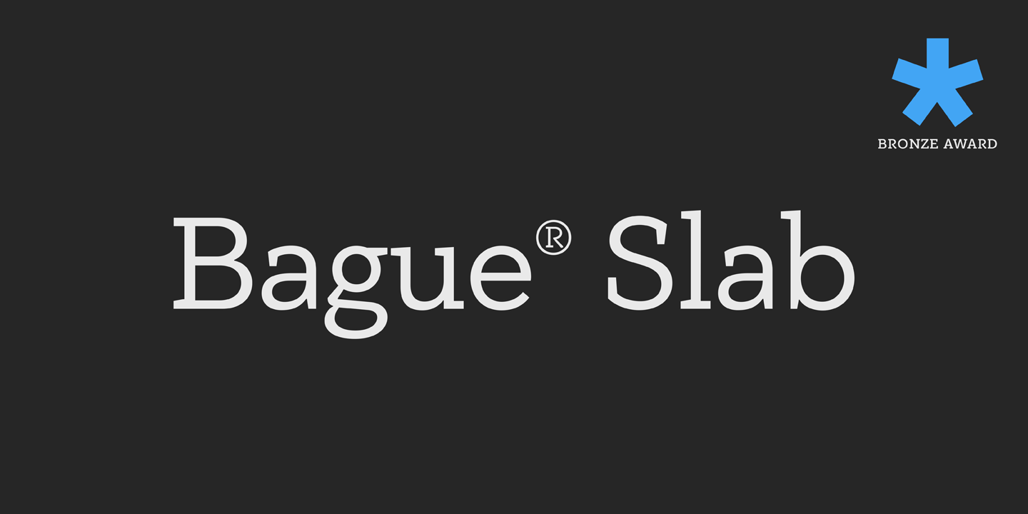 Шрифт PF Bague Slab Pro