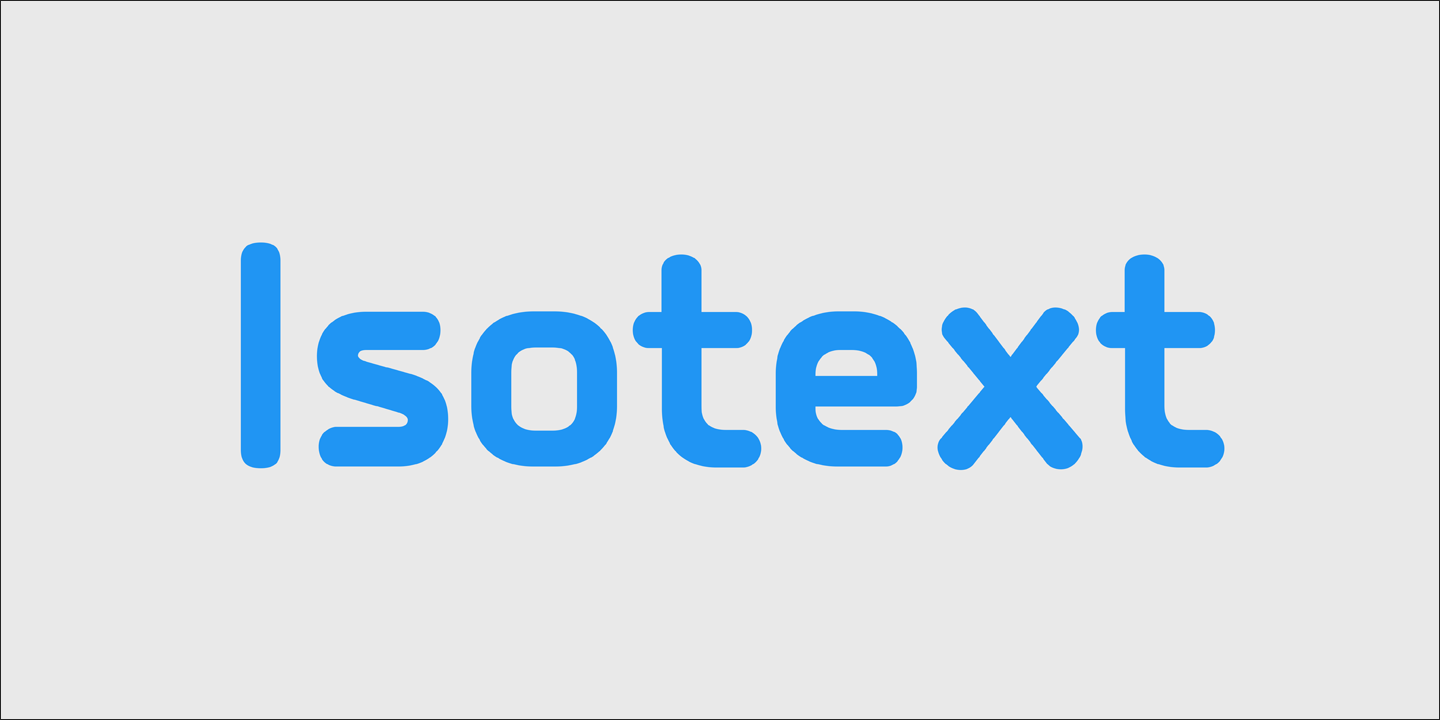 Шрифт PF Isotext Pro