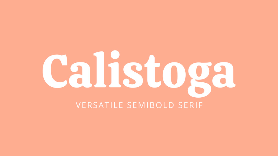 Шрифт Calistoga