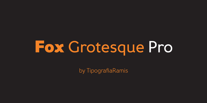 Шрифт Fox Grotesque Pro