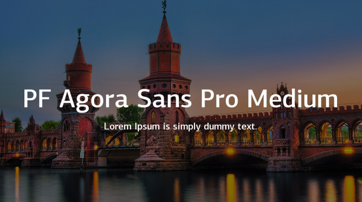 Шрифт PF Agora Sans Pro