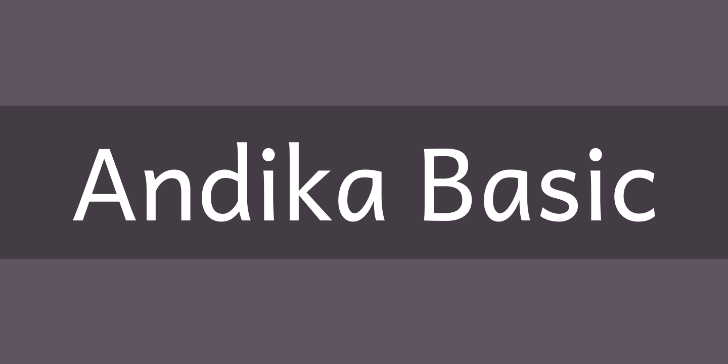 Шрифт Andika New Basic