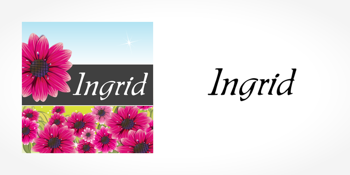 Шрифт Ingrid