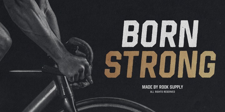 Шрифт Born Strong