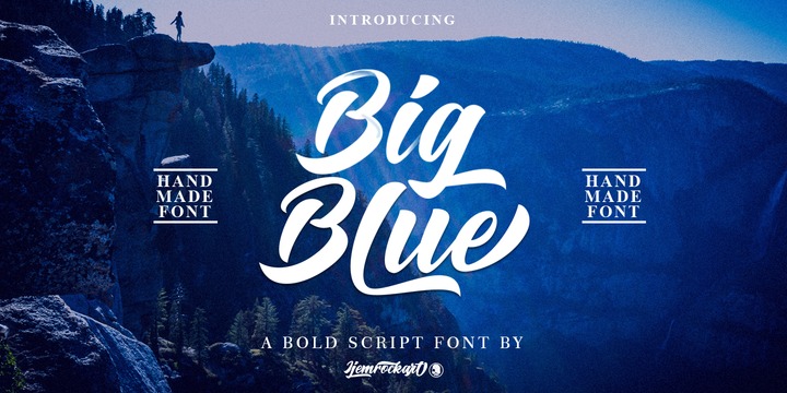 Шрифт Big Blue Script