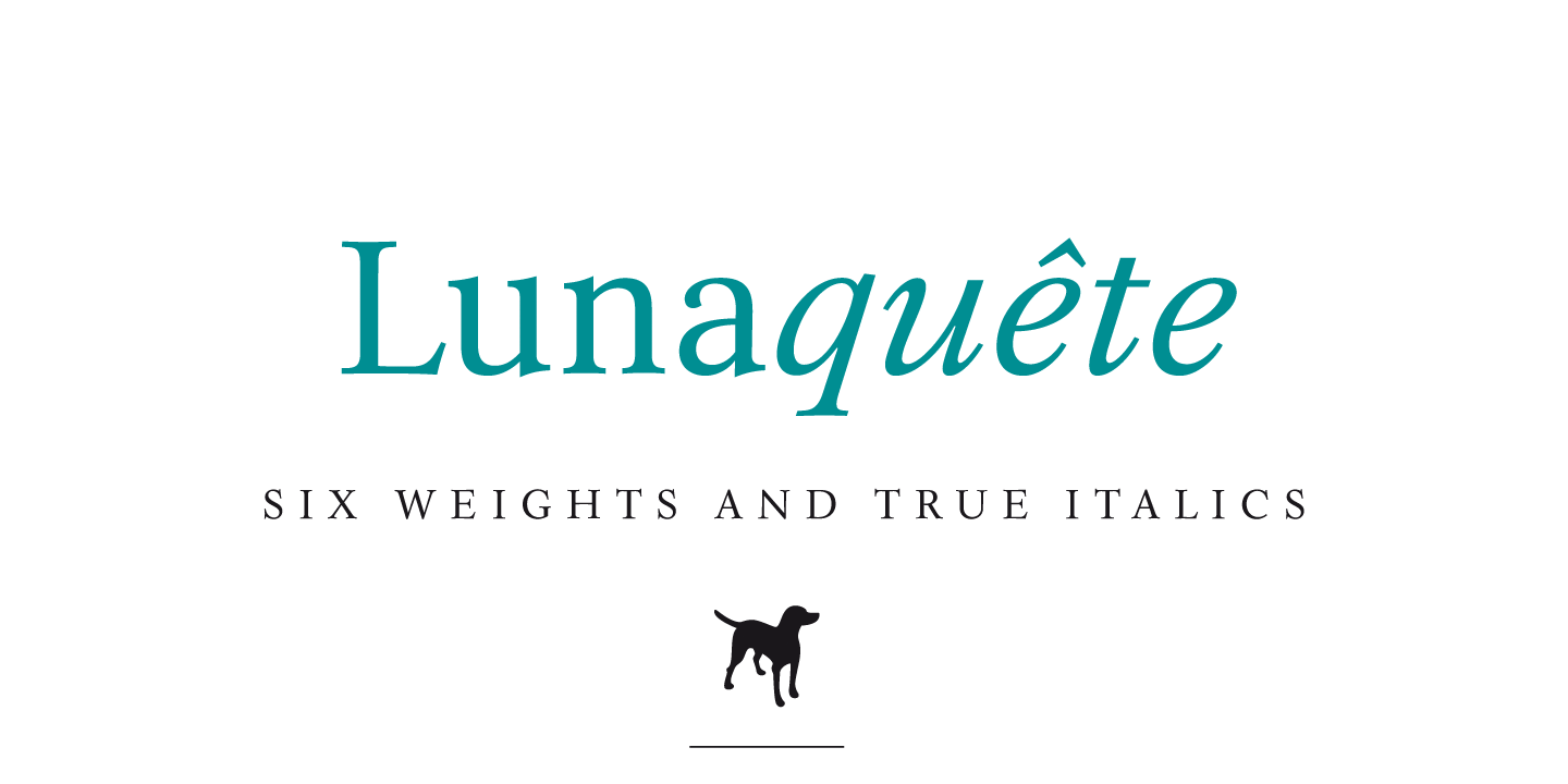 Шрифт Lunaquete
