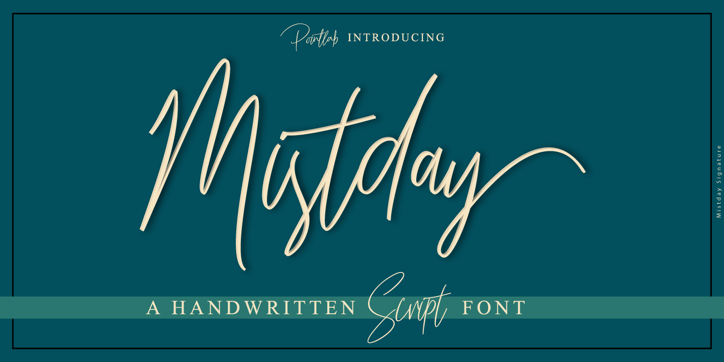 Шрифт Mistday Script