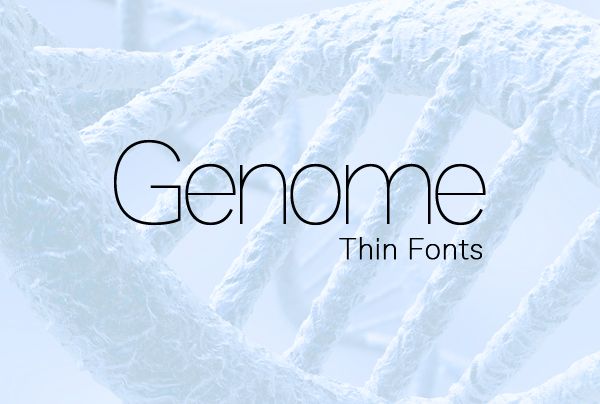 Шрифт Genome