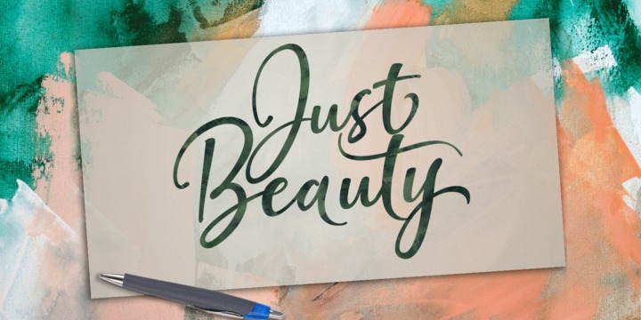 Шрифт Just Beauty
