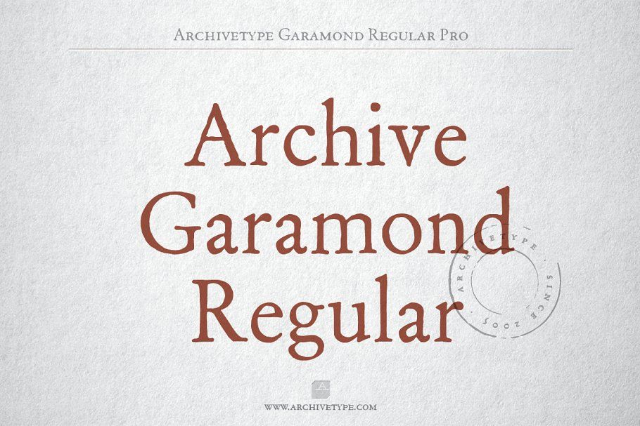 Шрифт Archive Garamond