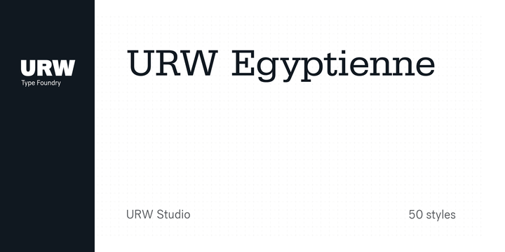 Шрифт Egyptienne URW Extra Wide