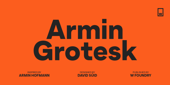 Шрифт Armin Grotesk