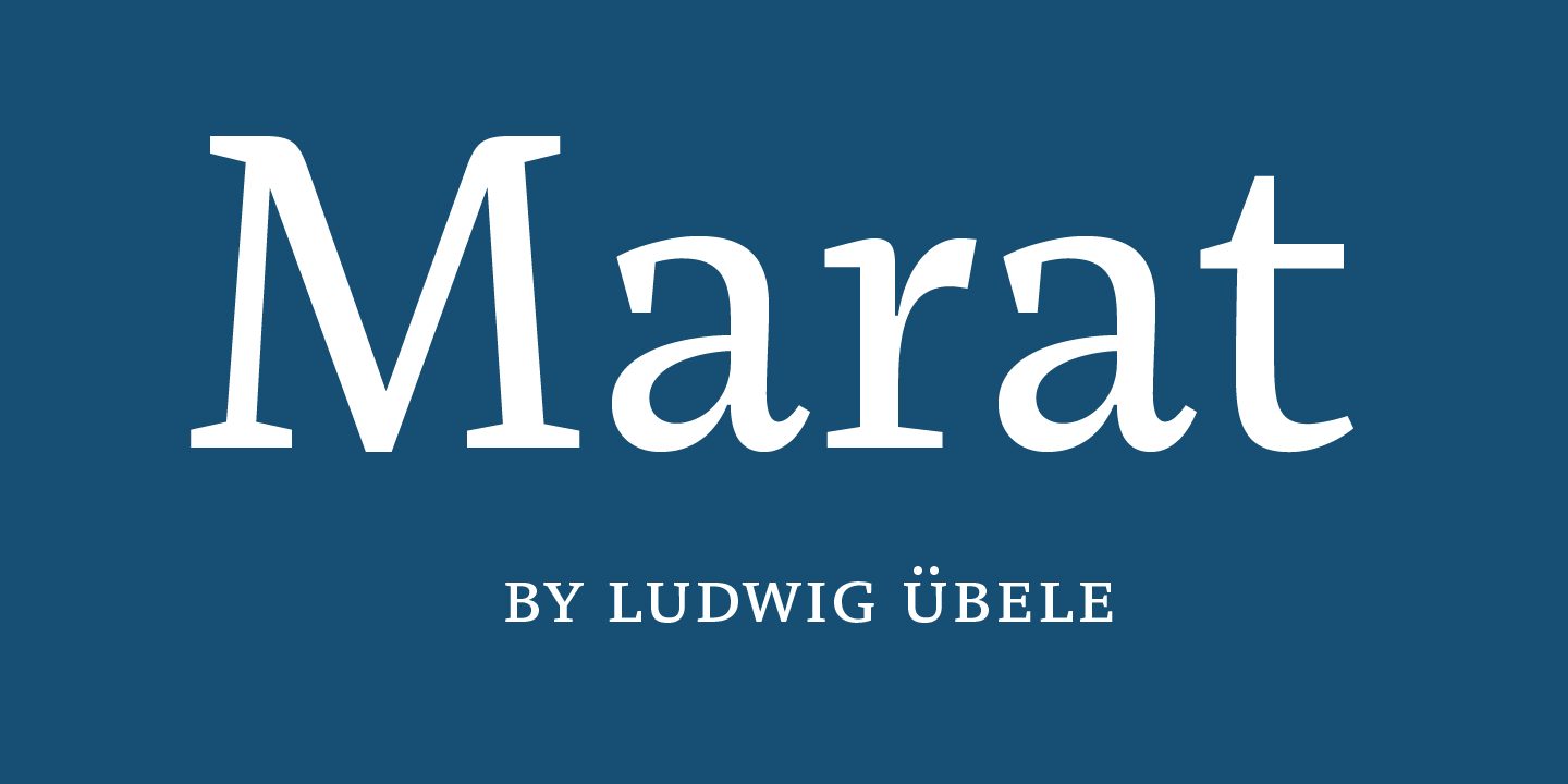 Шрифт Marat