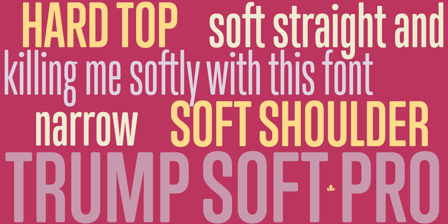 Шрифт Trump Soft Pro