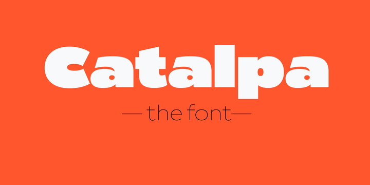 Шрифт Catalpa