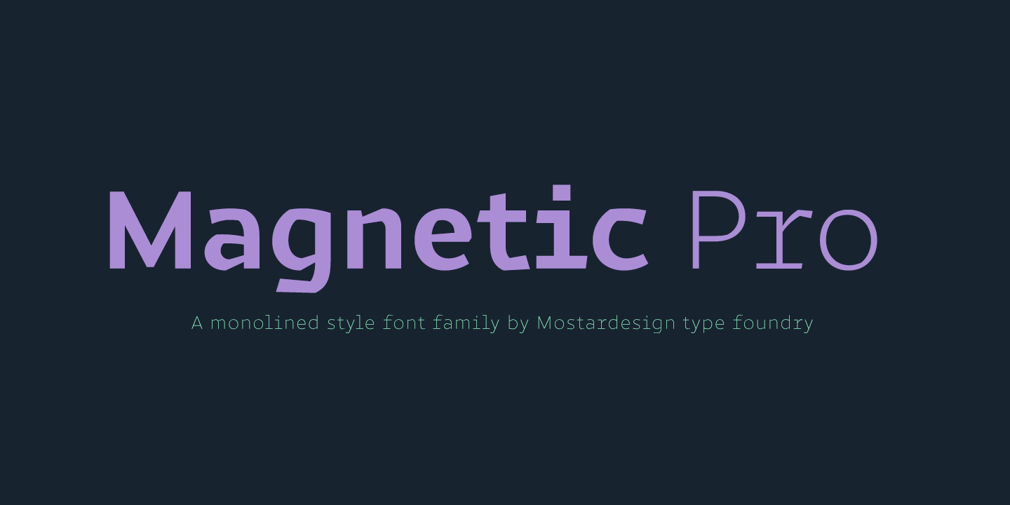 Шрифт Magnetic Pro