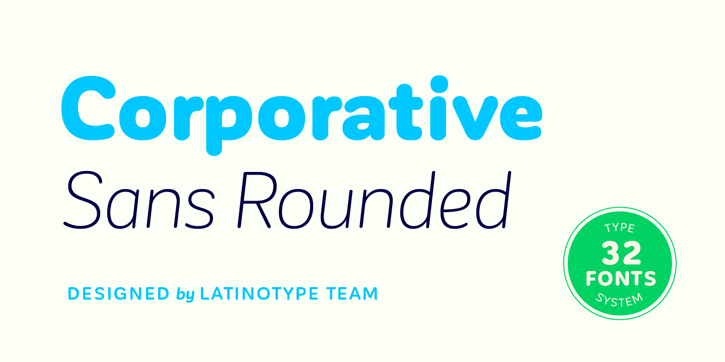 Шрифт Corporative Sans Rounded