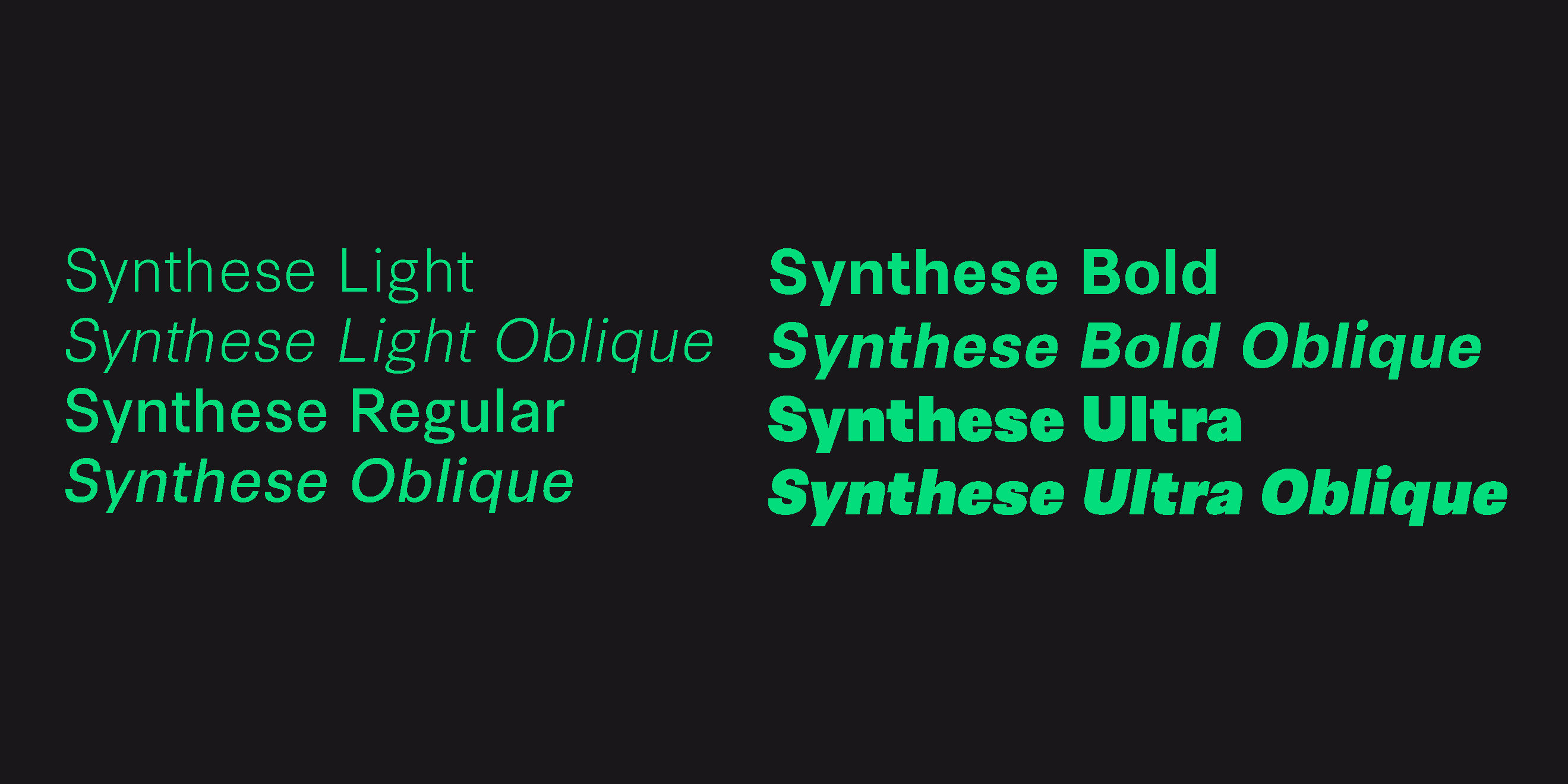 Шрифт Synthese