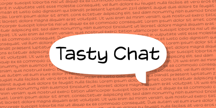 Шрифт Tasty Chat