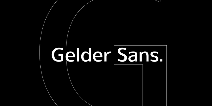 Шрифт Gelder Sans