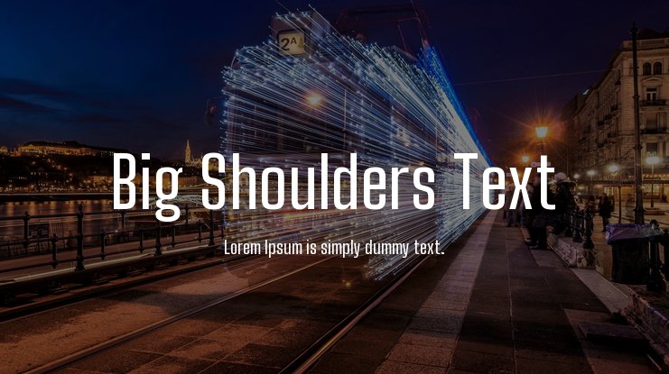 Шрифт Big Shoulders Inline Text