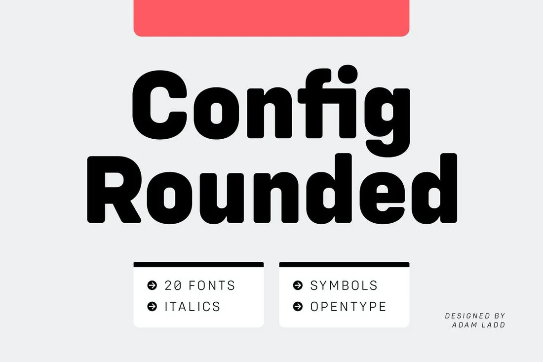 Шрифт Config Rounded