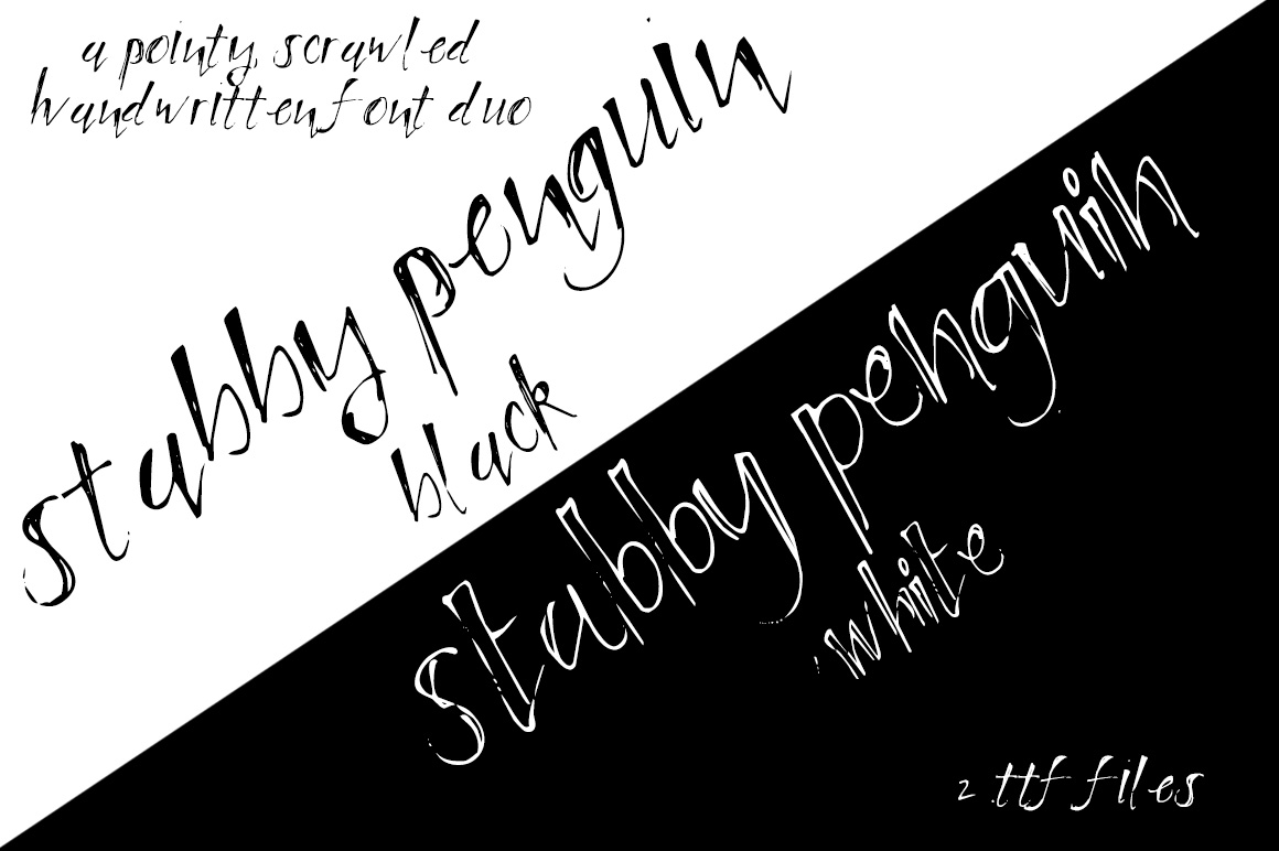 Шрифт Stabby Penguin