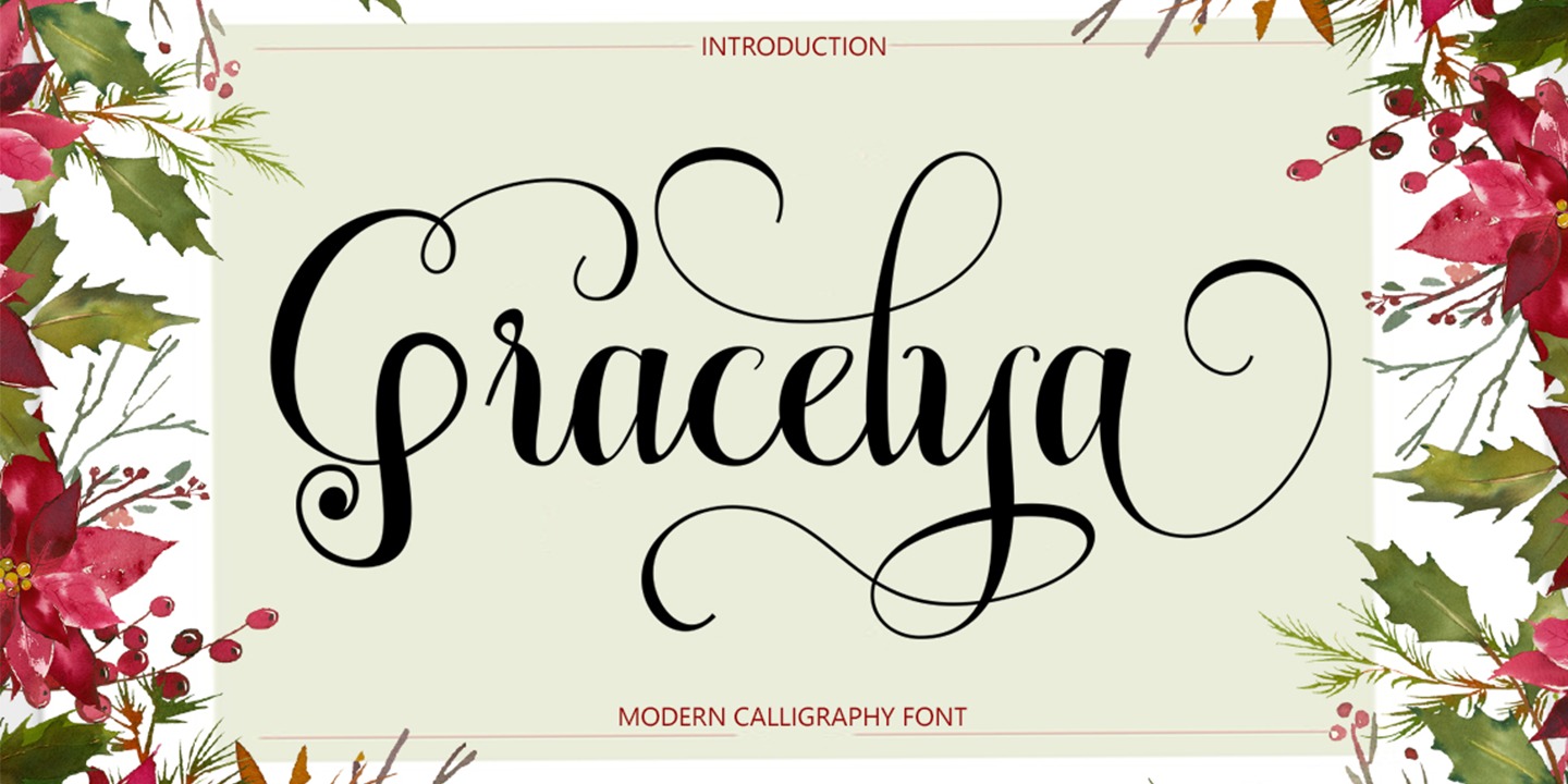 Шрифт Gracelya Script