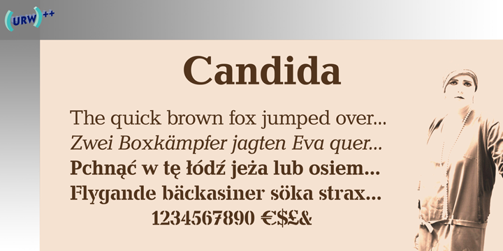 Шрифт Candida