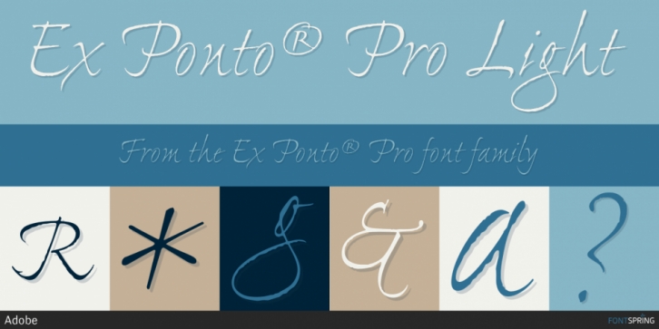 Шрифт Ex Ponto Pro
