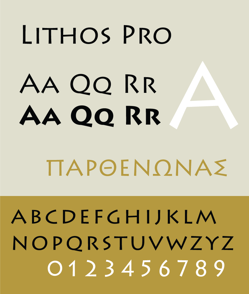 Шрифт Lithos Pro