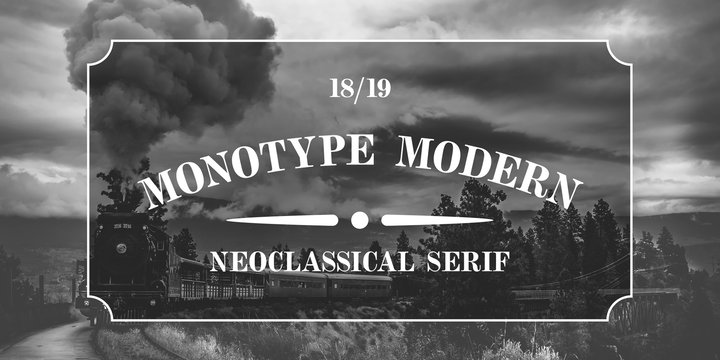Шрифт Monotype Modern