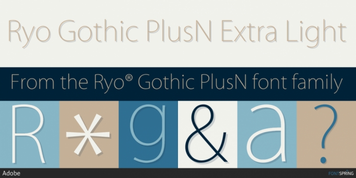Шрифт Ryo Gothic PlusN