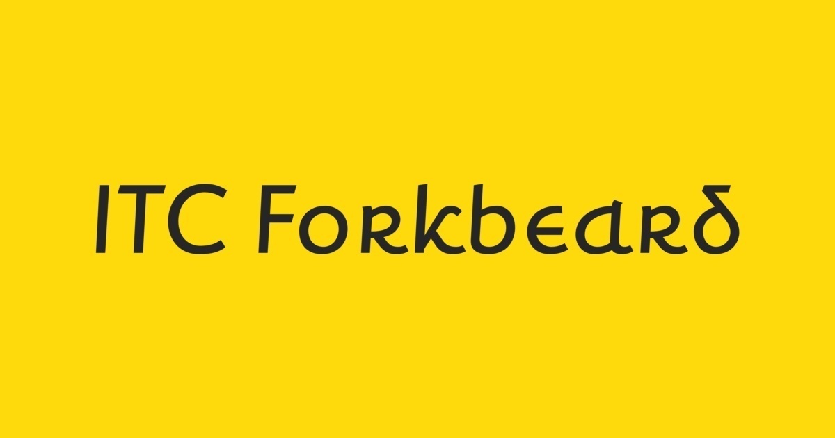 Шрифт ITC Forkbeard