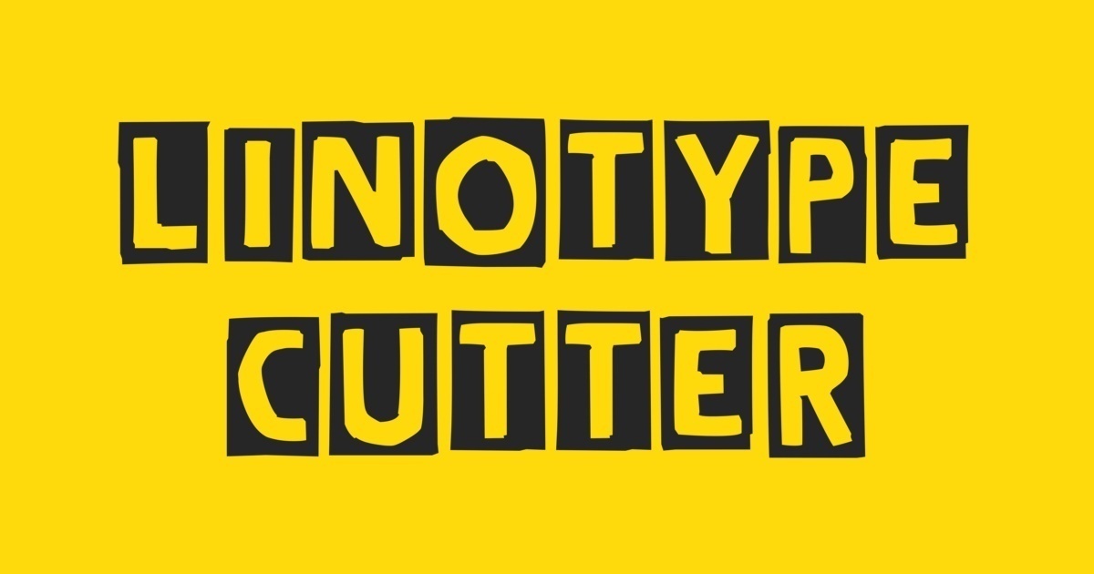 Шрифт Linotype Cutter