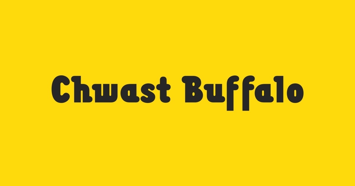 Шрифт Chwast Buffalo