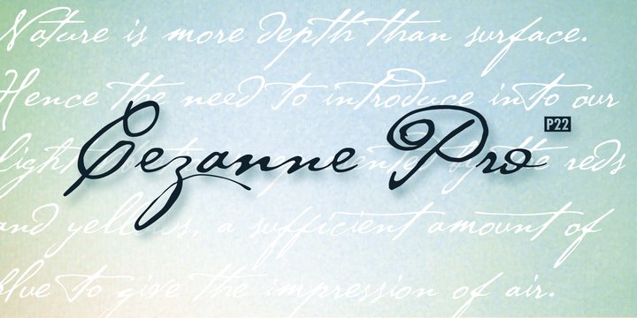 Шрифт P22 Cezanne